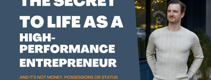 The Journey of Becoming a High Performance Entrepreneur